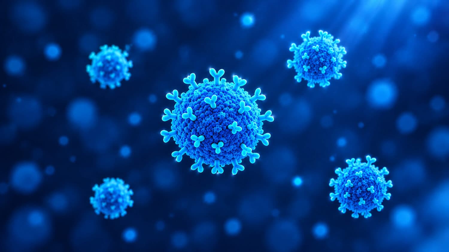 Blue cells minimal blurred
